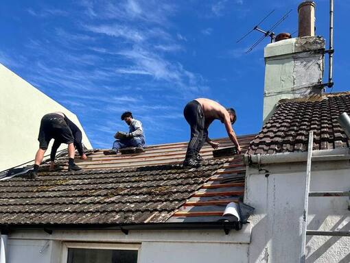 Wymondham Roofing Services 15 This is a photo of a roof being repaired in Wymondham. Installation carried out by Wymondham Roofing Services