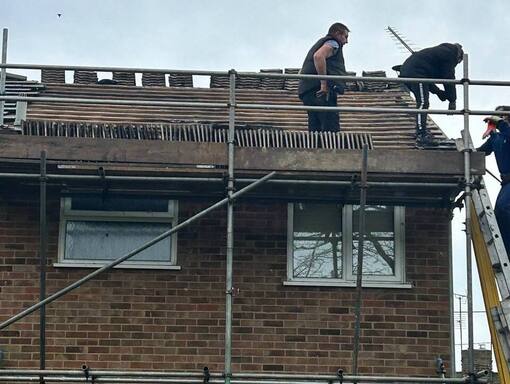 Wymondham Roofing Services 19 This is a photo of a roof being repaired in Wymondham. Installation carried out by Wymondham Roofing Services