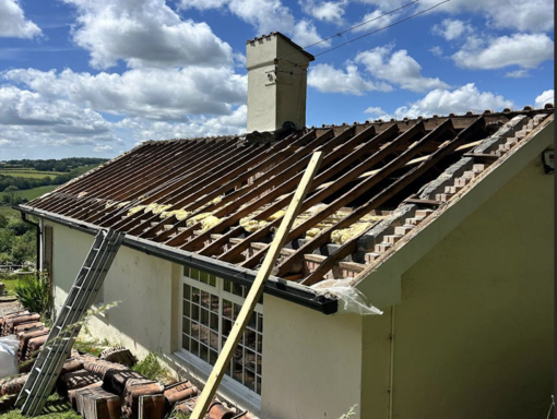 Wymondham Roofing Services 82 This is a photo of a roof being repaired in Wymondham. Installation carried out by Wymondham Roofing Services