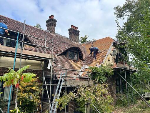 Wymondham Roofing Services 9 This is a photo of a roof being repaired in Wymondham. Installation carried out by Wymondham Roofing Services